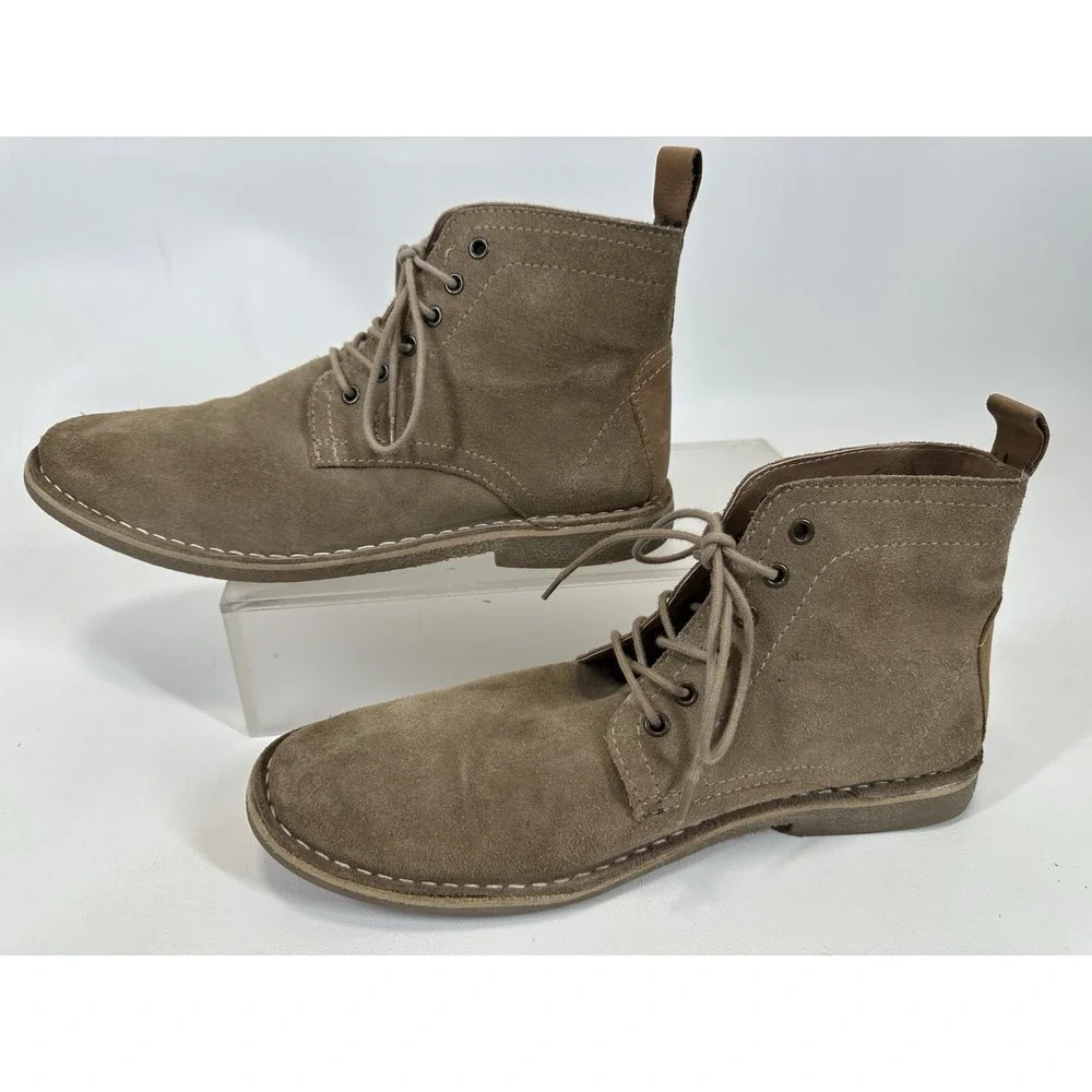 Asos Ankle Boots Size 9.5 Chukka Brown Suede‎ Gum Sole